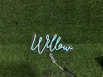 Brighten Up Your Space: Personalize Custom Willow LED Neon Sign for Home Decor, Office Vibes, Storefronts, and Buzzing Bars