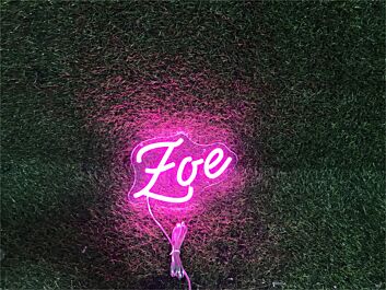 Zoe LED-Neonschild Wohnzimmer Schlafzimmer