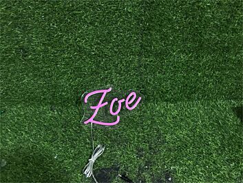 Zoe LED-Neonschild Wohnzimmer Schlafzimmer