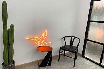 Origami Vogel LED-Neonschild Wohnzimmer Büro