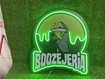 BOOZEJERIA LED-Neonschild für Bar Club