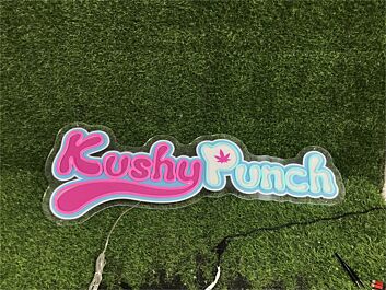 Kushy Punch LED-Neonschild für Bar Club