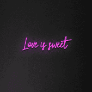 Love is sweet LED-Neonschild für Hochzeit und Café