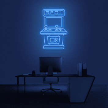 Arcade-Spielautomat LED-Neonschild Gamingzimmer Büro