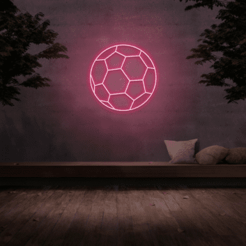 Fußball LED-Neonschild für Wohnzimmer und Sportbar