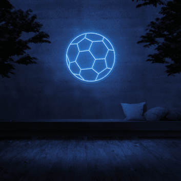 Fußball LED-Neonschild für Wohnzimmer und Sportbar
