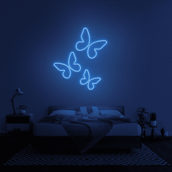 Schmetterlinge LED-Neonschild Schlafzimmer Wohnzimmer