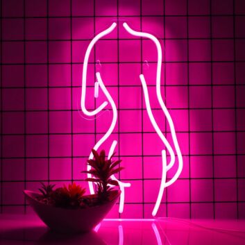 Abstrakte Frauenkörper Silhouette LED-Neonschild Wohnzimmer Schlafzimmer