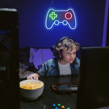 Spielcontroller LED-Neonschild Gaming Zimmer