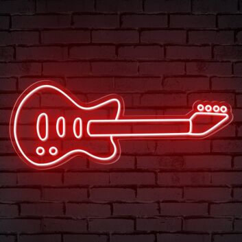 E-Gitarre LED-Neonschild für Schlafzimmer Musikraum