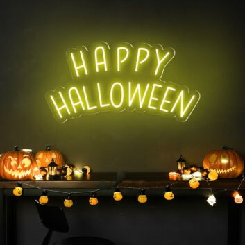 HAPPY HALLOWEEN LED-Neonschild für Party und Zuhause