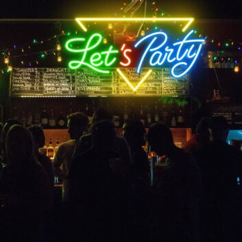 Let&#039;s Party LED-Neonschild Bar Club