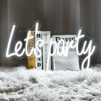 Let&#039;s party LED-Neonschild für Bar Club