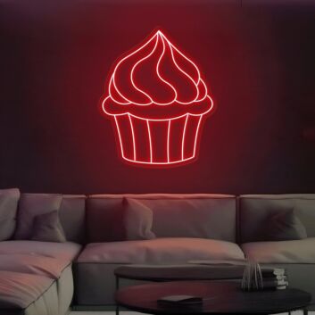 Cupcake LED-Neonschild für Wohnzimmer und Café