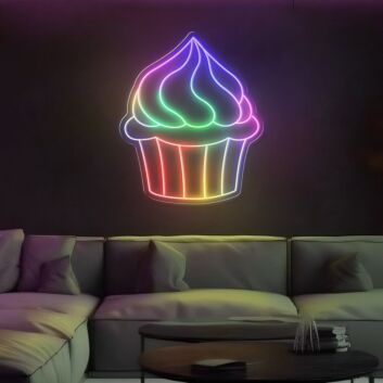 Cupcake LED-Neonschild für Wohnzimmer und Café