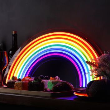 Regenbogen LED-Neonschild für Wohnzimmer Bar