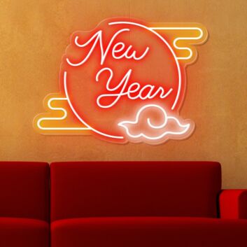New Year LED-Neonschild Wohnzimmer Party