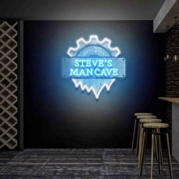 STEVE&#039;S MANCAVE LED-Neonschild für Bar und Wohnzimmer