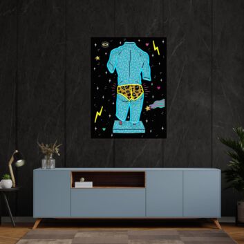 Brighten Your Space with Elegance - Set Of Posters With Greek Statues Led Uv Neon Sign for Home Decor, Office, and Sophisticated Events.