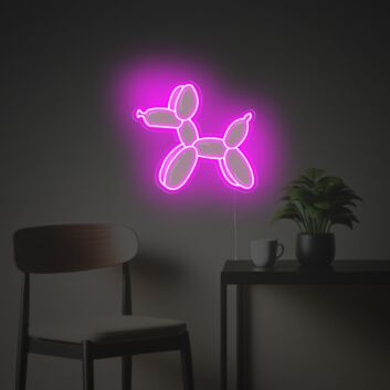 Ballonhund LED Neonschild modernes Deko Design