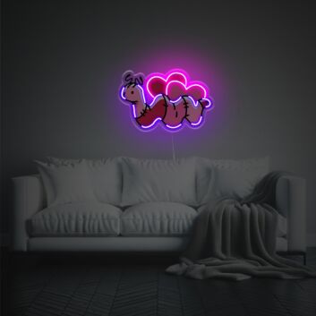 Kamel mit Herzformen LED-Neonschild Wohnzimmer Kinderzimmer