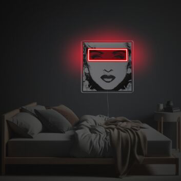 Abstraktes Kunstmotiv LED-Neonschild Schlafzimmer