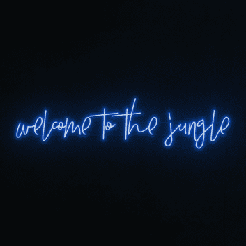welcome to the jungle LED-Neonschild für Bar Club