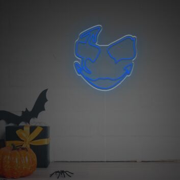 Teufelsgesicht LED-Neonschild für Halloween Party