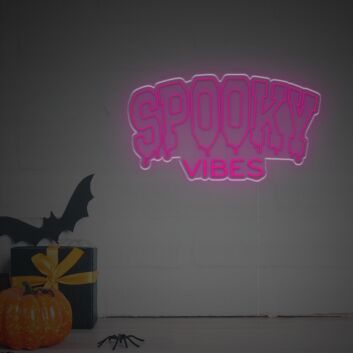 SPOOKY VIBES LED-Neonschild für Halloween Party