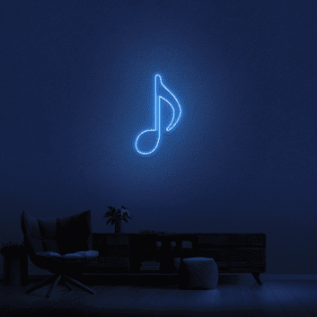 Musiknote LED-Neonschild Wohnzimmer Musikstudio