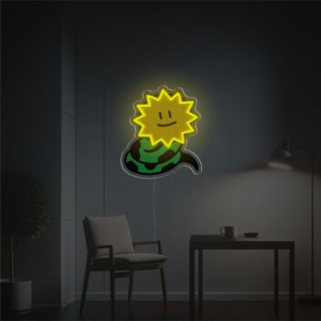 Schlange mit Sonnenkopf LED-Neonschild mit UV-Druck Wohnzimmer Kinderzimmer