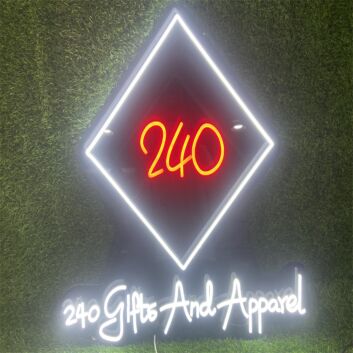 240 Gifts And Apparel LED-Neonschild für Laden Schaufenster