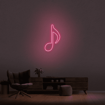 Musiknote LED-Neonschild Wohnzimmer Musikstudio