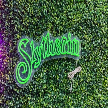 Slytherin LED-Neonschild für Gamingzimmer