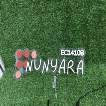 NUNYARA EC14108 LED-Neonschild für Laden und Veranstaltung