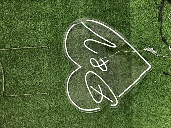 B & L LED-Neonschild Hochzeit Fotohintergrund