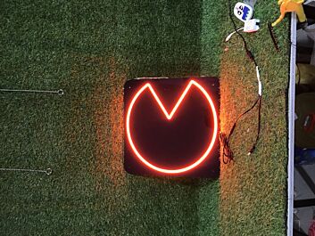 Pac-Man Symbol LED-Neonschild für Gamingzimmer Spielhalle