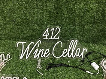 412 Wine Cellar LED-Neonschild für Weinkeller Bar