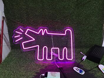 bellender Hund LED-Neonschild Wohnzimmer Haustierladen