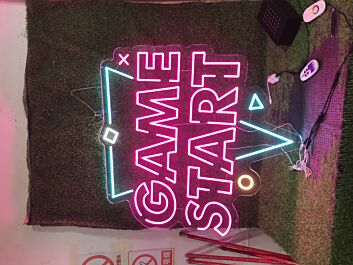 GAME START LED-Neonschild für Gaming Raum
