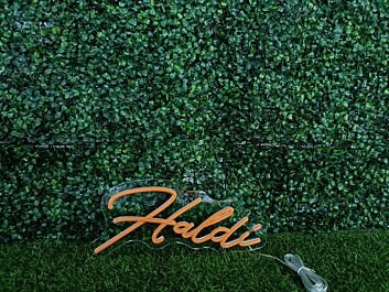 Haldi LED-Neonschild für Hochzeit Party