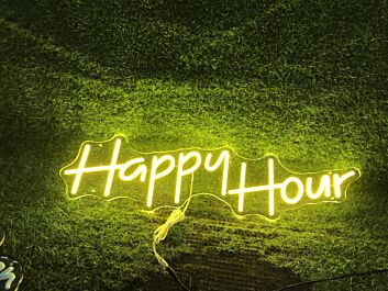 Happy Hour LED-Neonschild für Bar und Restaurant