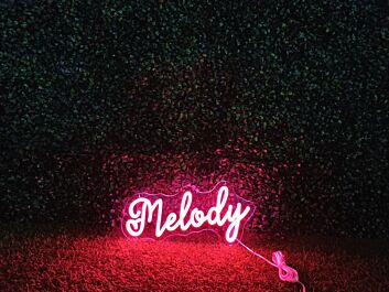 Melody LED-Neonschild Wohnzimmer Musikstudio