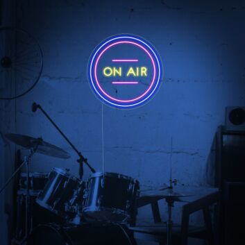 ON AIR LED-Neonschild für Musikstudio Podcast