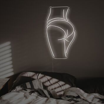 Minimalistisches LED Neonschild mit weiblicher Silhouette modernes Wandlicht für Schlafzimmer und Studio