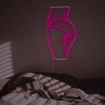 Minimalistisches LED Neonschild mit weiblicher Silhouette modernes Wandlicht für Schlafzimmer und Studio