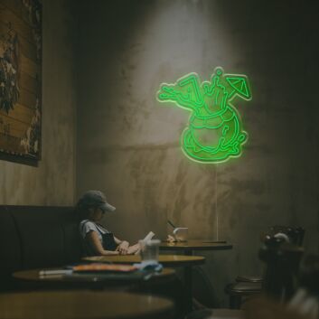 Kokosdrink mit Spritzern LED-Neonschild