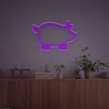 Schwein LED-Neonschild Wohnzimmer Küche