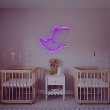 Brighten Your Space: Rhino Head LED Neon Sign for Bars, Offices, and Modern Home Decor