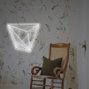 Polygonales Linienmotiv LED-Neonschild